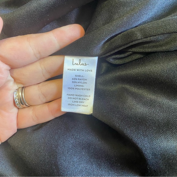 NWOT Lulus I Love You Amore Black Floral Velvet Tiered Maxi Dress - Picture 6 of 10